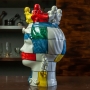 Teste di Moro siciliane in Ceramica Caltagirone Colorata Donna-Uomo cm 35