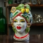 Testa di moro donna in ceranica di Caltagirone