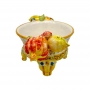 Centrotavola Ceramica Ovale con Frutta cm 45