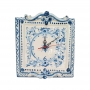 Orologio Quadro ceramica Caltagirone BluAntico 30x30 cm
