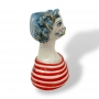 Teste di Moro New Collection In Ceramica Siciliana da Collezione H. 18 x L. 15 cm
