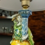 Caltagirone Sicilian Ceramic Lady Lamp cm 55