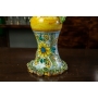 Caltagirone Sicilian Ceramic Lady Lamp cm 55