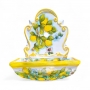 Fontana in Ceramica di Caltagirone – Modello da Parete “Limoni”