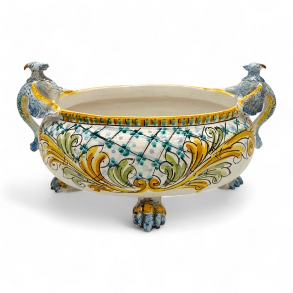 Centrotavola in ceramica – Mod. ovale Grifoni GI