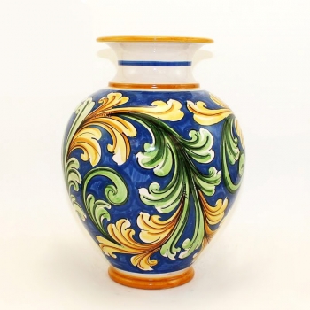 Sicilian Ceramic Blue Vase cm 30