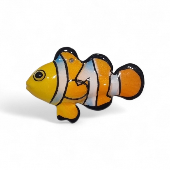 Tropical Clown Ceramic Fish 9cm