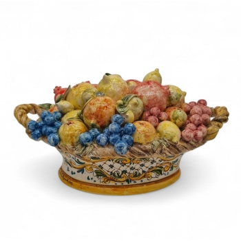 Caltagirone Sicilian Ceramic Fruit Centrepiece