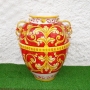 Caltagirone Sicilian Ceramic Red Jar cm 75