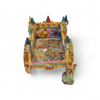 Carretto in Ceramica Siciliana cm 30