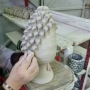 Pigna in ceramica Caltagirone Turchese cm 40