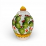 Portasale in ceramica siciliana decorato Fichi d’India – H. 23 x L. 19 cm