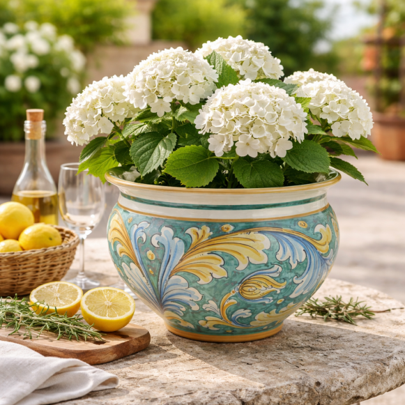 Portavaso in ceramica cm 40