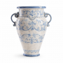 Caltagirone Sicilian Ceramic Blue Jar cm 70