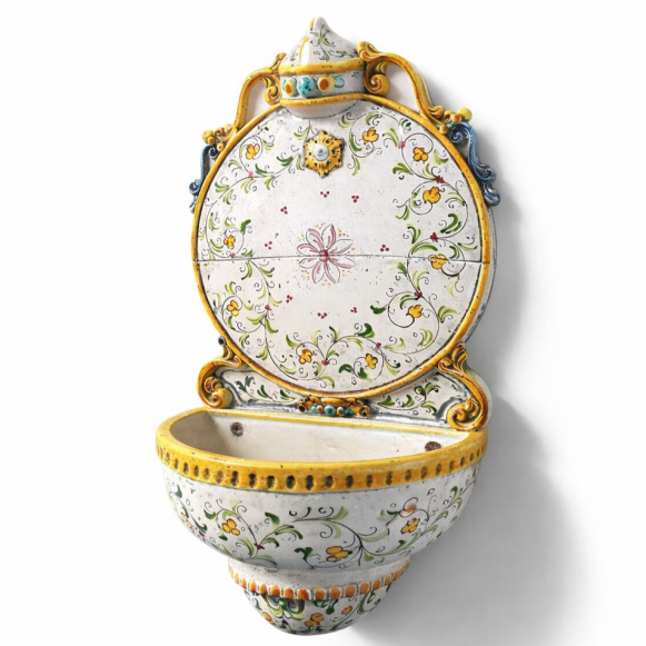 Fontana Murale Ceramiche Caltagirone Gialla