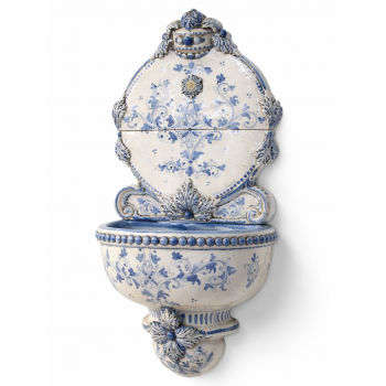 Fontana Murale Ceramiche Caltagirone Blu