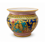 Portavaso in Ceramica di Caltagirone Decoro Palermo– Ø 35 cm