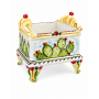 Fioriera Siciliana Decorata Fichi d'India su Piedini – Ceramica Artigianale H. 24 x L. 24 cm