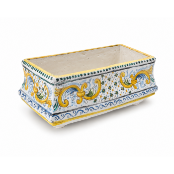 Portavaso Rettangolare ceramica Caltagirone cm 45
