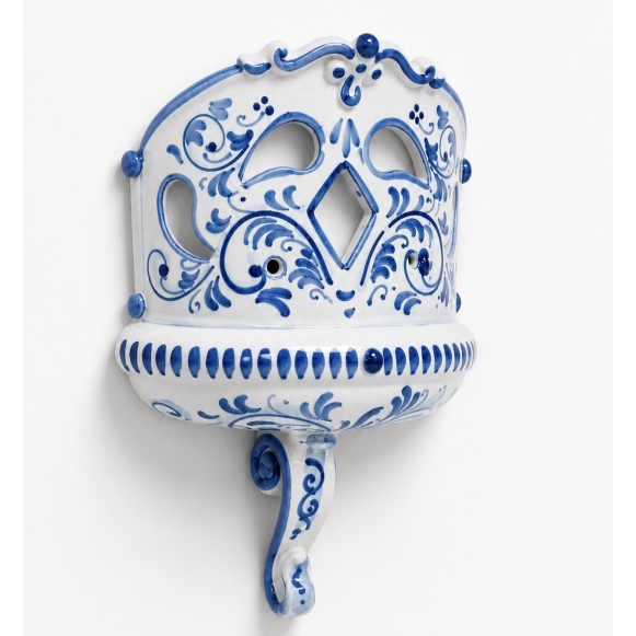 Applique ventola ceramica Caltagirone cm 35