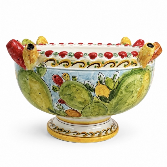 Coppa Siciliana Fichi d'India in Ceramica Ø 54
