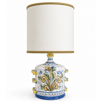 Lume in Ceramica Siciliana Decorato a Mano – H.50 cm
