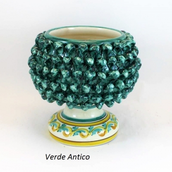 Sicilian Ceramic Vase Pine Cone cm 30