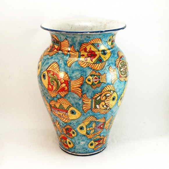Portaombrelli ceramica Pesci cm 50
